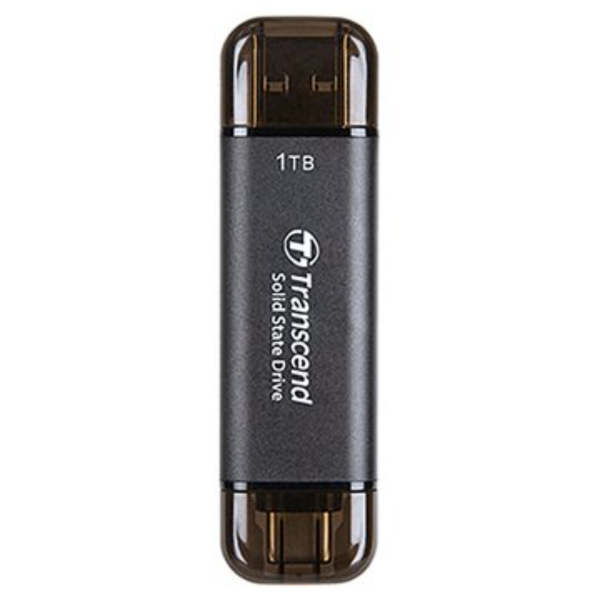 創見Transcend USB3.1/Type C 雙介面行動固態硬碟 1TB(ESD310C)-黑/銀/粉_1