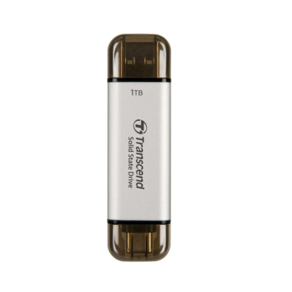 創見Transcend USB3.1/Type C 雙介面行動固態硬碟 1TB(ESD310C)-黑/銀/粉_2