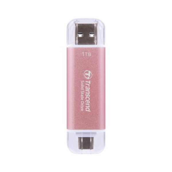 創見Transcend USB3.1/Type C 雙介面行動固態硬碟 1TB(ESD310C)-黑/銀/粉_3
