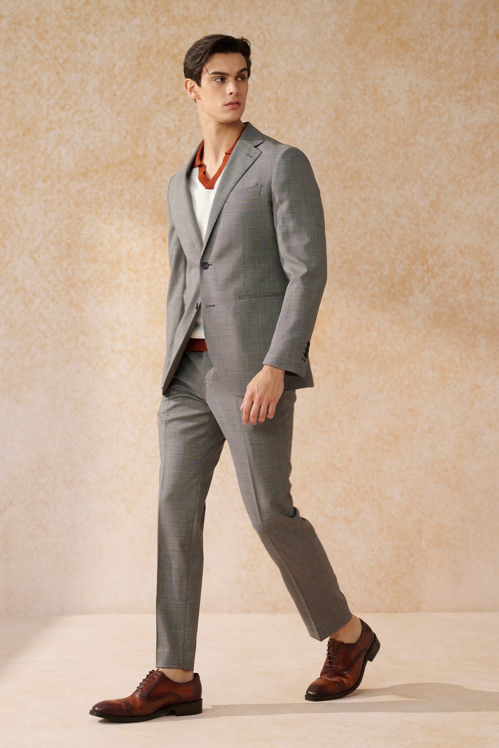 SST&C #Milan Series  Gray Slim Fit Suit Jacket | 0112403002  (Outlet)_3