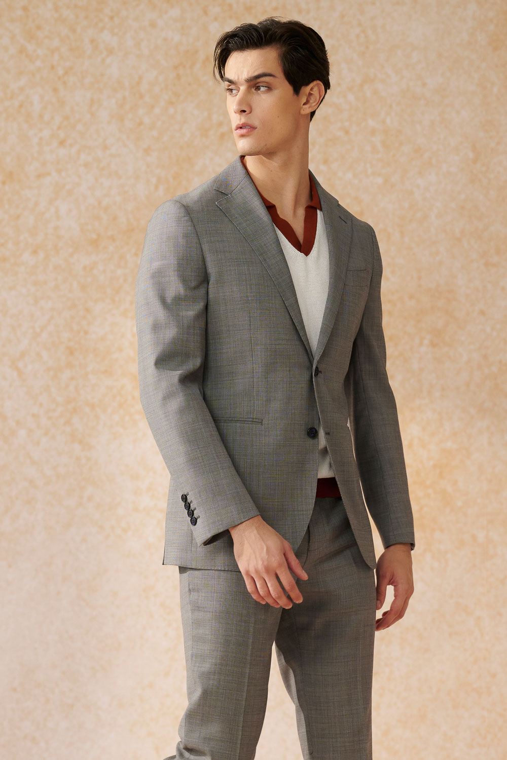 SST&C #Milan Series  Gray Slim Fit Suit Jacket | 0112403002  (Outlet)_5