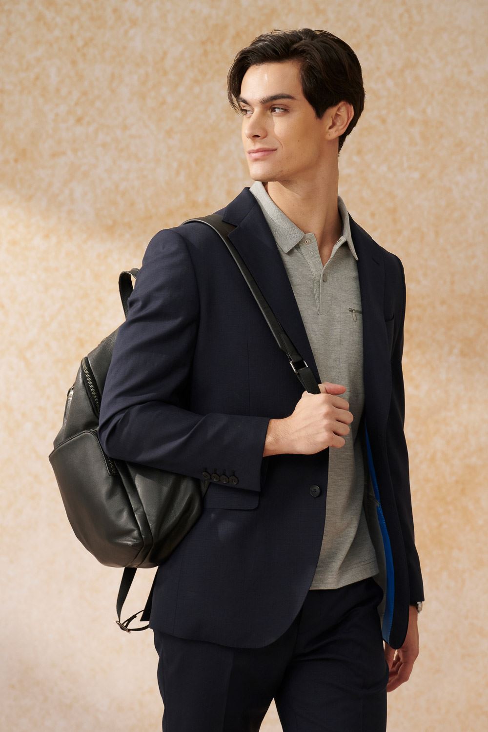 SST&C #Milan Series  Navy Slim Fit Suit Jacket | 0112403003  (Outlet)_0