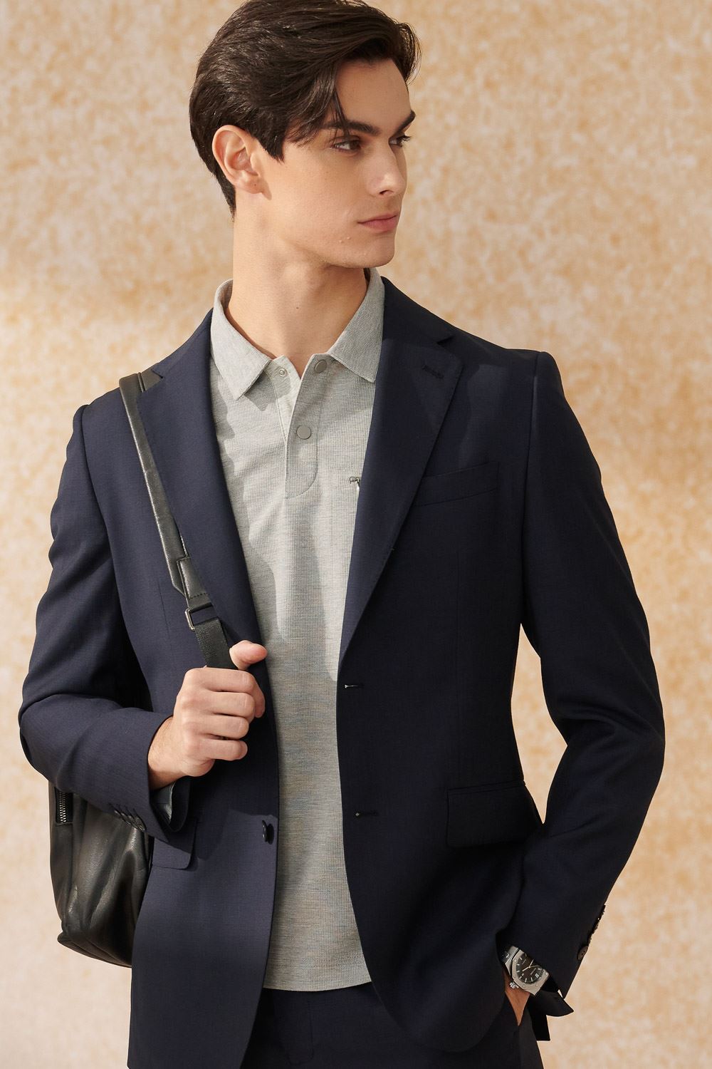 SST&C #Milan Series  Navy Slim Fit Suit Jacket | 0112403003  (Outlet)_1