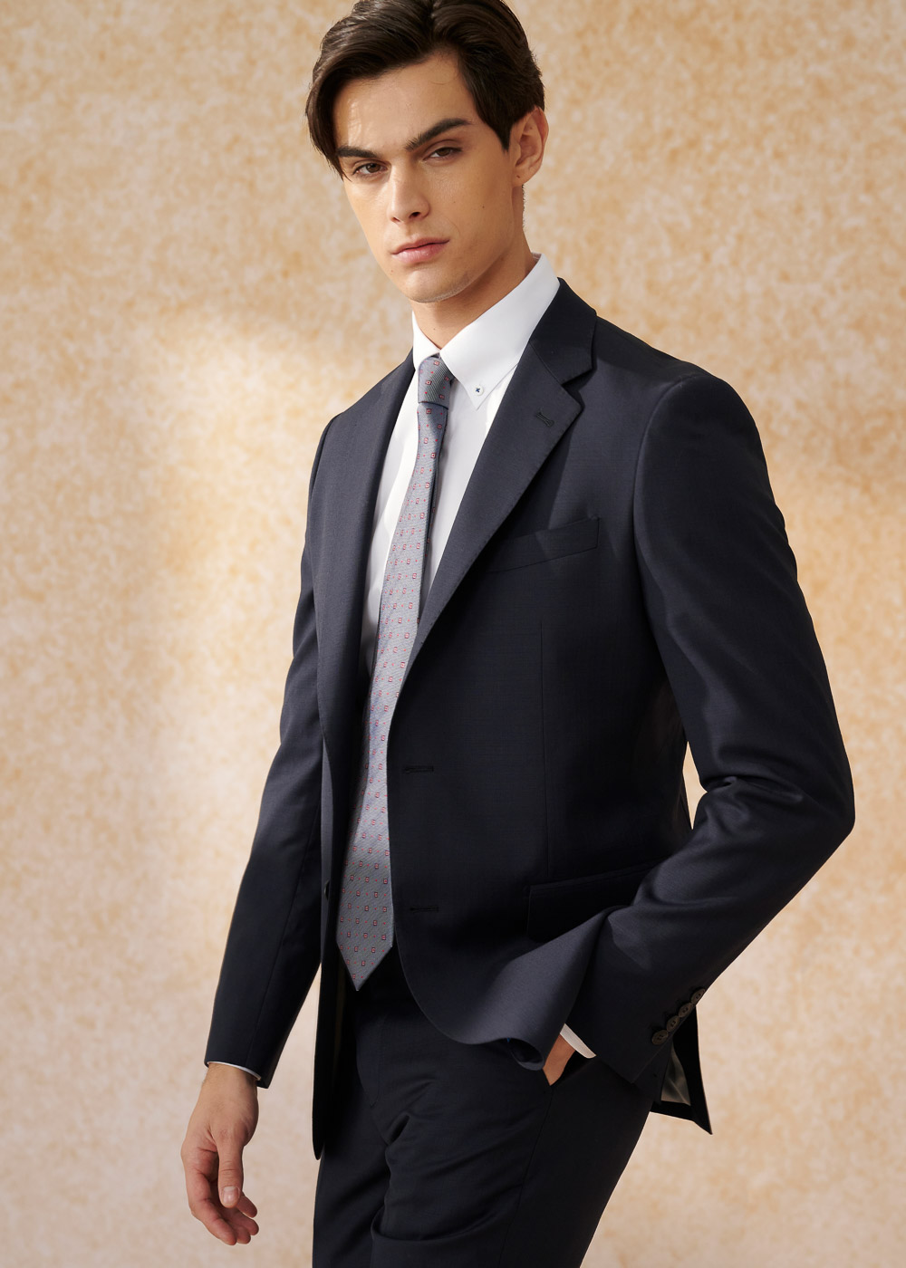 SST&C #Milan Series  Navy Slim Fit Suit Jacket | 0112403003  (Outlet)_6