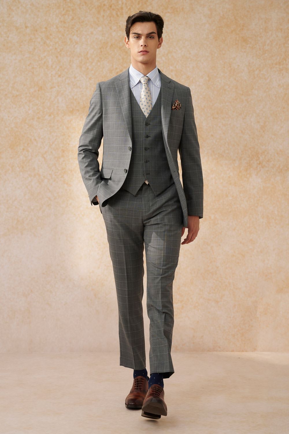 SST&C #Machine Washable Series  Gray Check Pattern Tailor Suit Jacket | 0112403008  (Outlet)_2
