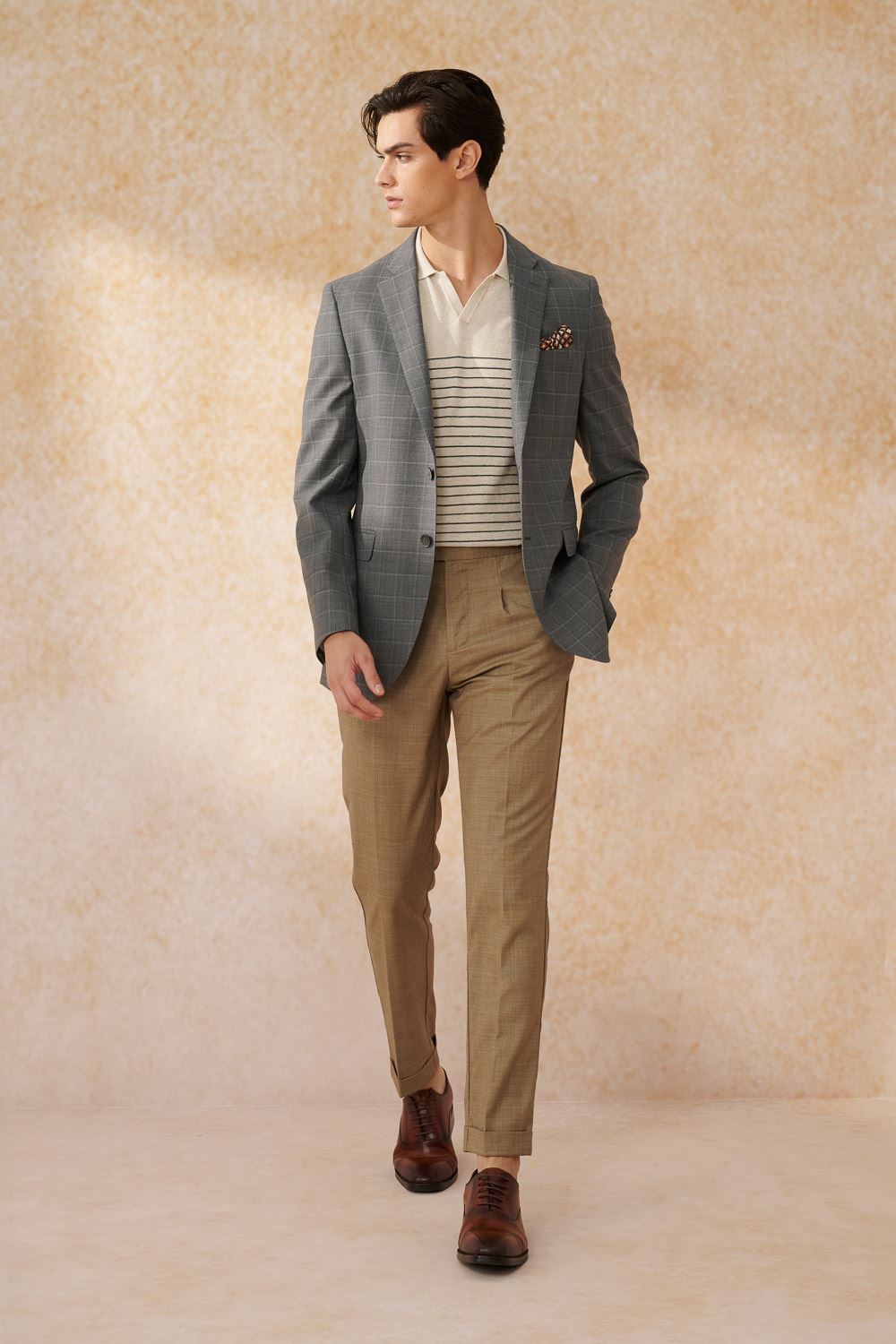 SST&C #Machine Washable Series  Gray Check Pattern Tailor Suit Jacket | 0112403008  (Outlet)_3