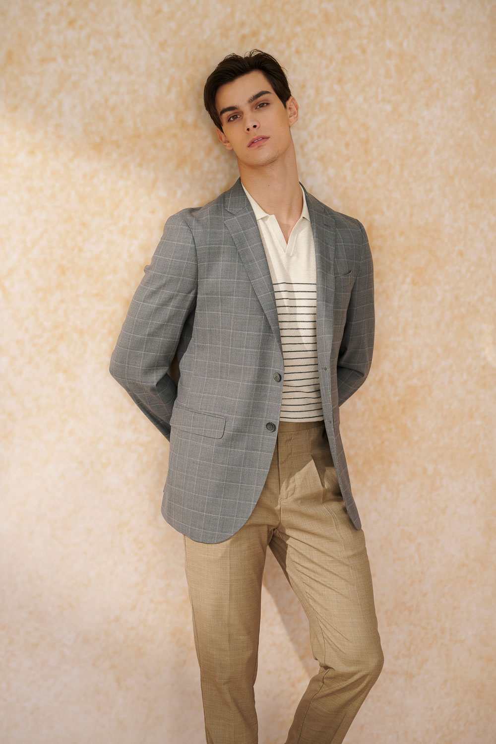 SST&C #Machine Washable Series  Gray Check Pattern Tailor Suit Jacket | 0112403008  (Outlet)_4