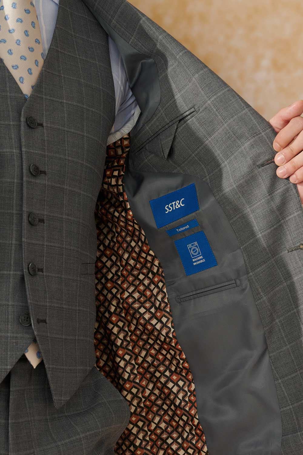 SST&C #Machine Washable Series  Gray Check Pattern Tailor Suit Jacket | 0112403008  (Outlet)_6