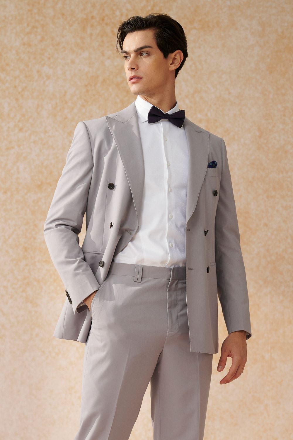 SST&C #Milan Series  Anti-Wrinkle White Spliced ​​Dress Style Standard Shirt | 0312403001  (Outlet)_4