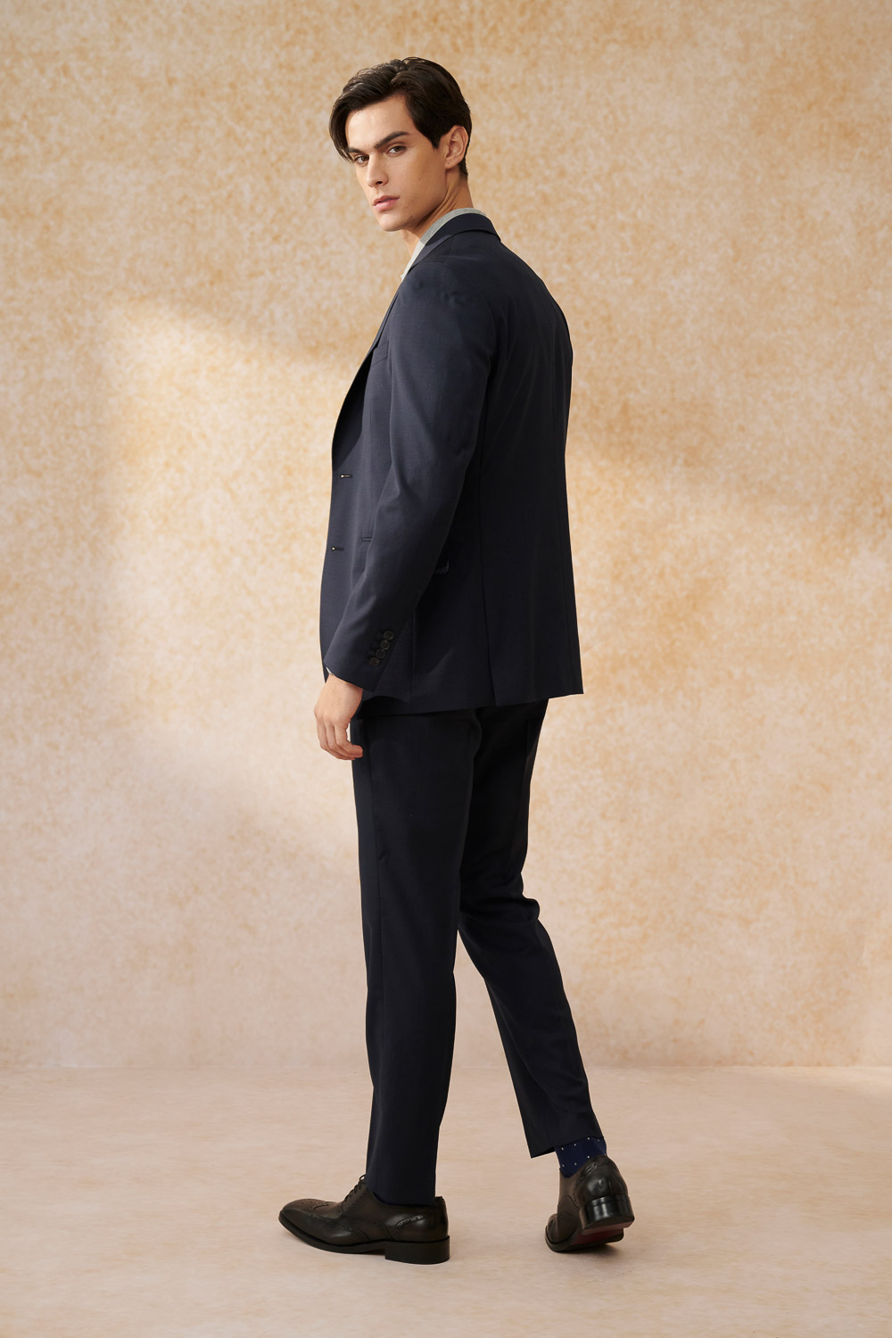 SST&C #Milan Series  Navy Slim Fit Suit Trousers | 0212403003  (Outlet)_3