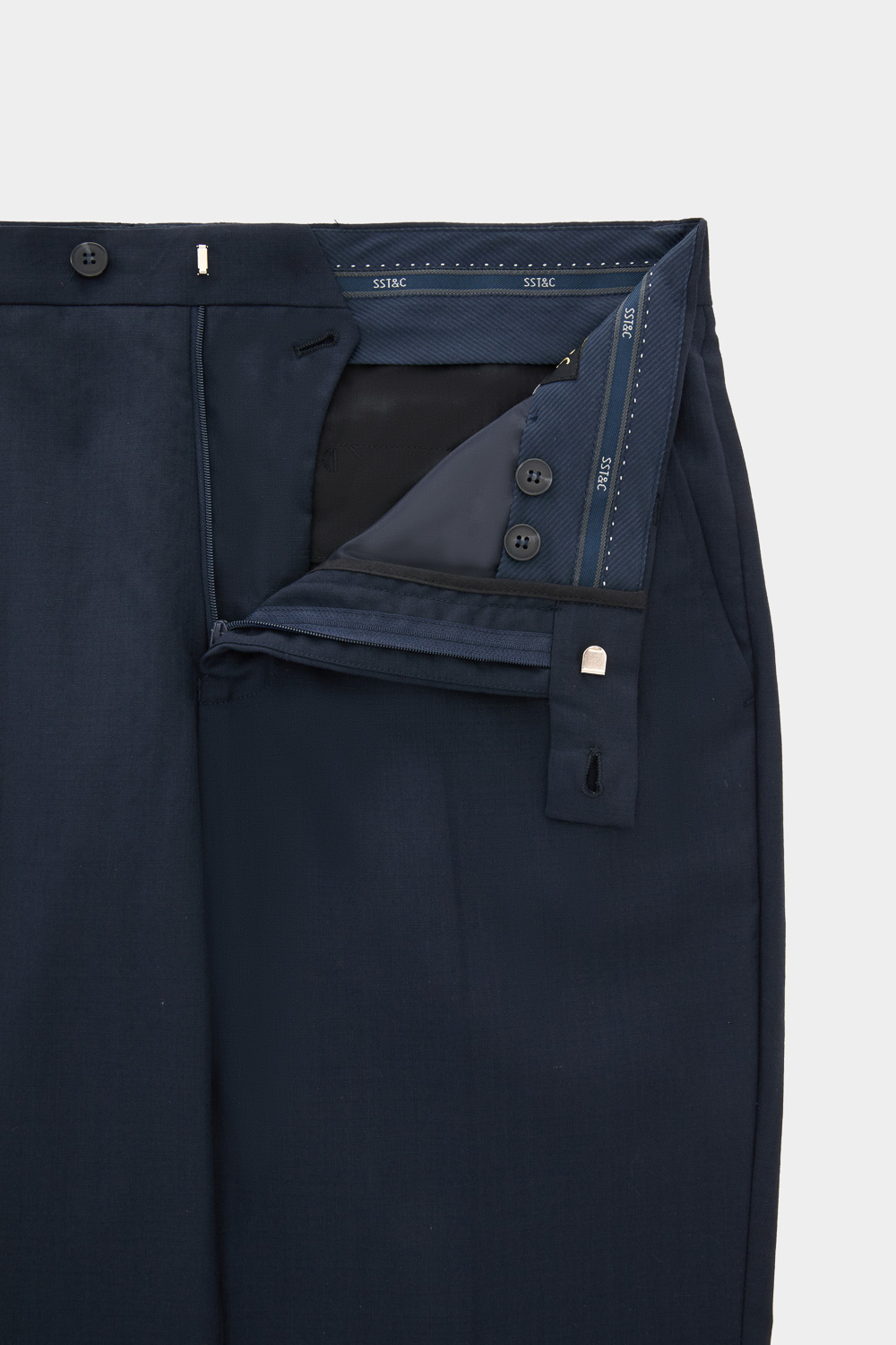 SST&C #Milan Series  Navy Slim Fit Suit Trousers | 0212403003  (Outlet)_8