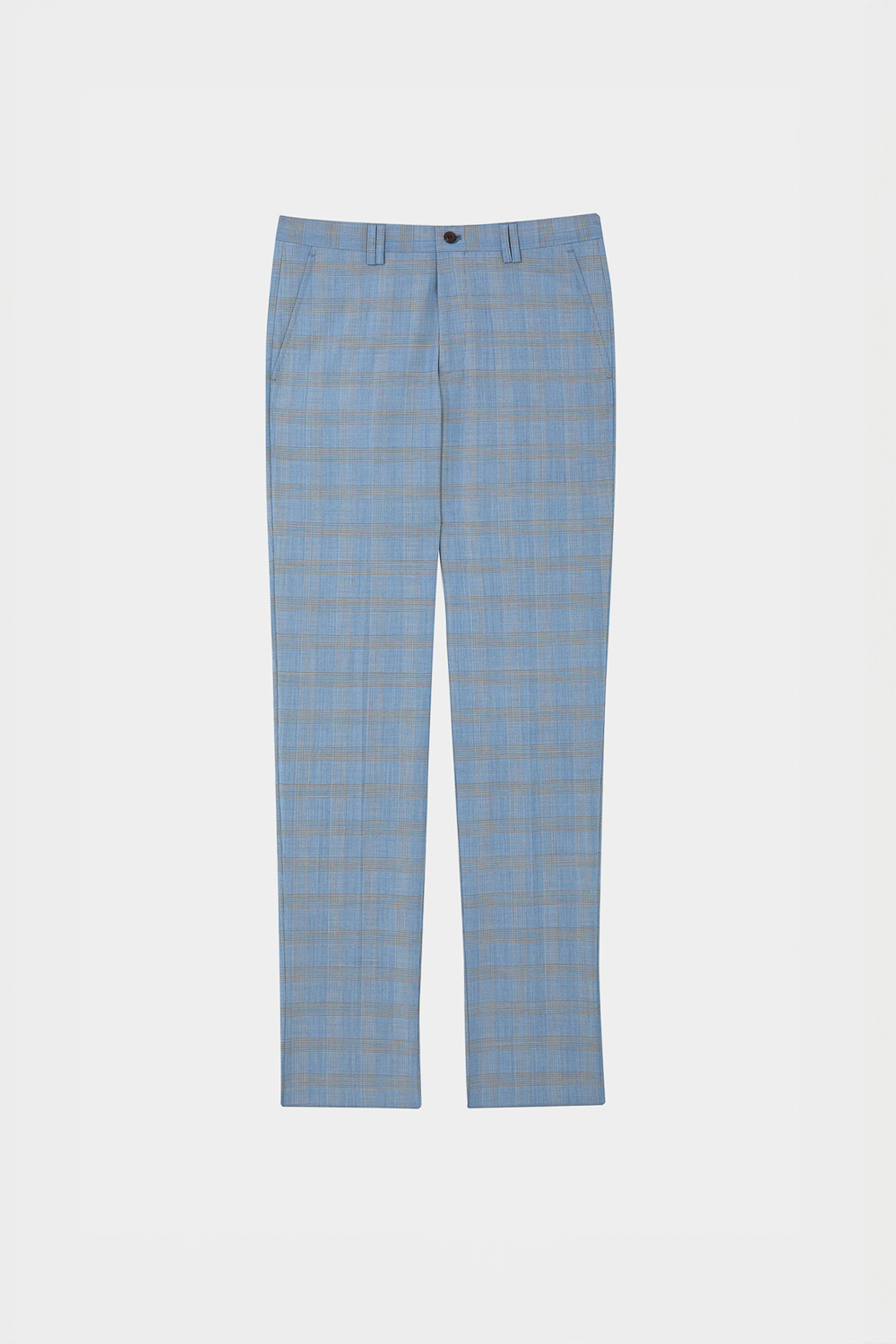 SST&C #Machine Washable Series  Sky Blue Welsh Check Pattern Slim Fit Suit Trousers | 0212403005  (Outlet)_7