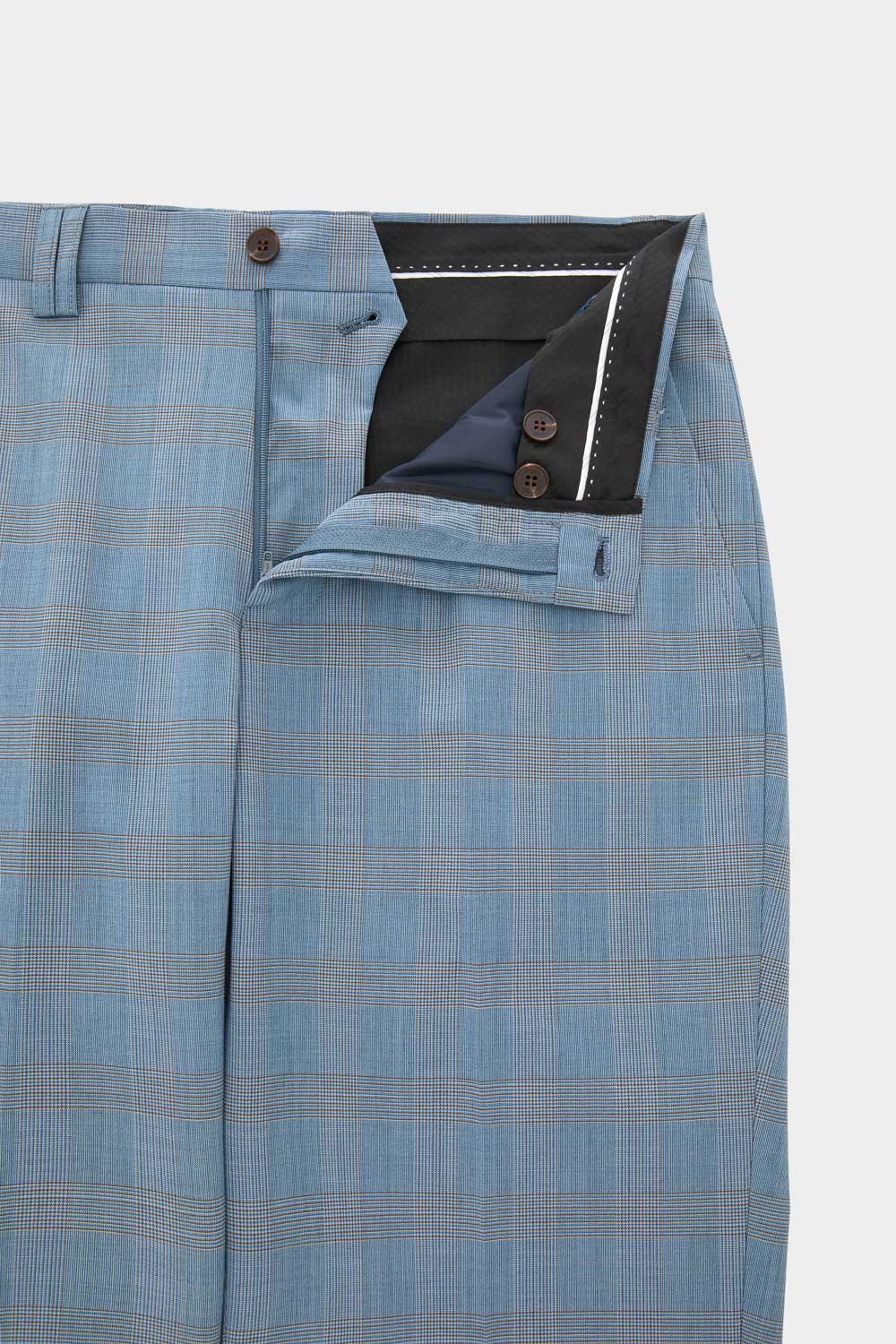 SST&C #Machine Washable Series  Sky Blue Welsh Check Pattern Slim Fit Suit Trousers | 0212403005  (Outlet)_8