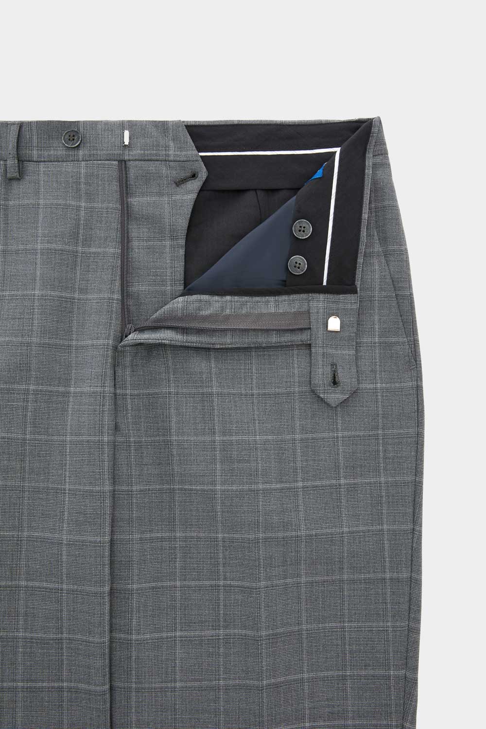 SST&C #Machine Washable Series  Gray Check Pattern Tailored Suit Trousers | 0212403008  (Outlet)_8
