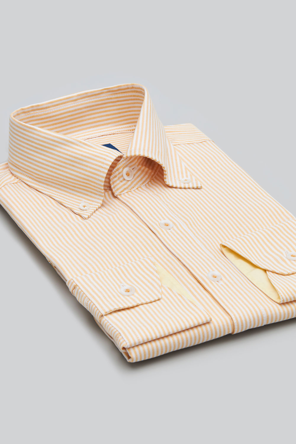SST&C #Comfortable Cotton  Yellow Striped Pattern Standard Oxford Shirt | 0312403018  (Outlet)_8
