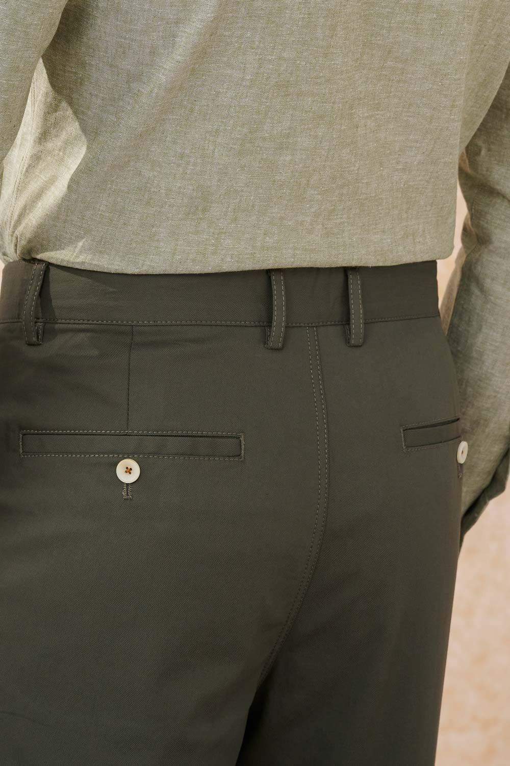 SST&C Dark Gray Straight-Leg Elastic Work Style Casual Trousers | 1212403006  (Outlet)_6