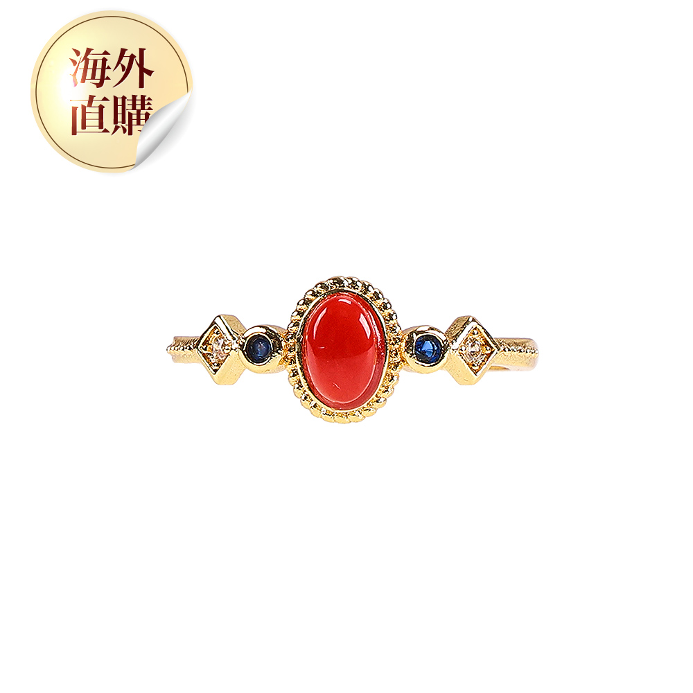 富貴典雅阿卡珊瑚戒指（限海外直購）Ring_0