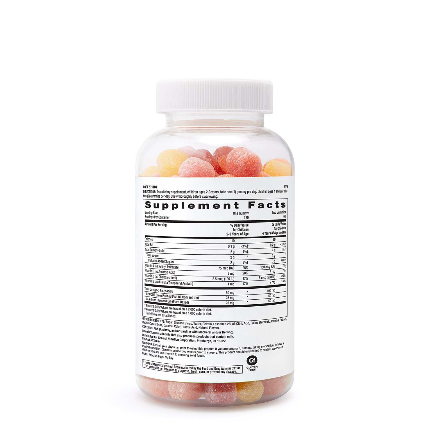 MILESTONES®兒童魚油軟糖 覆盆子檸檬口味 (商品效期 2026/3/1)｜GNC MILESTONES® Kids Gummy DHA - Raspberry Lemon_1