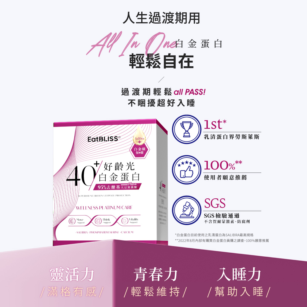 【Eatbliss益比喜】好齡光白金蛋白大豆異黃酮plus(桃/奶素)3盒組(10包/盒)_5