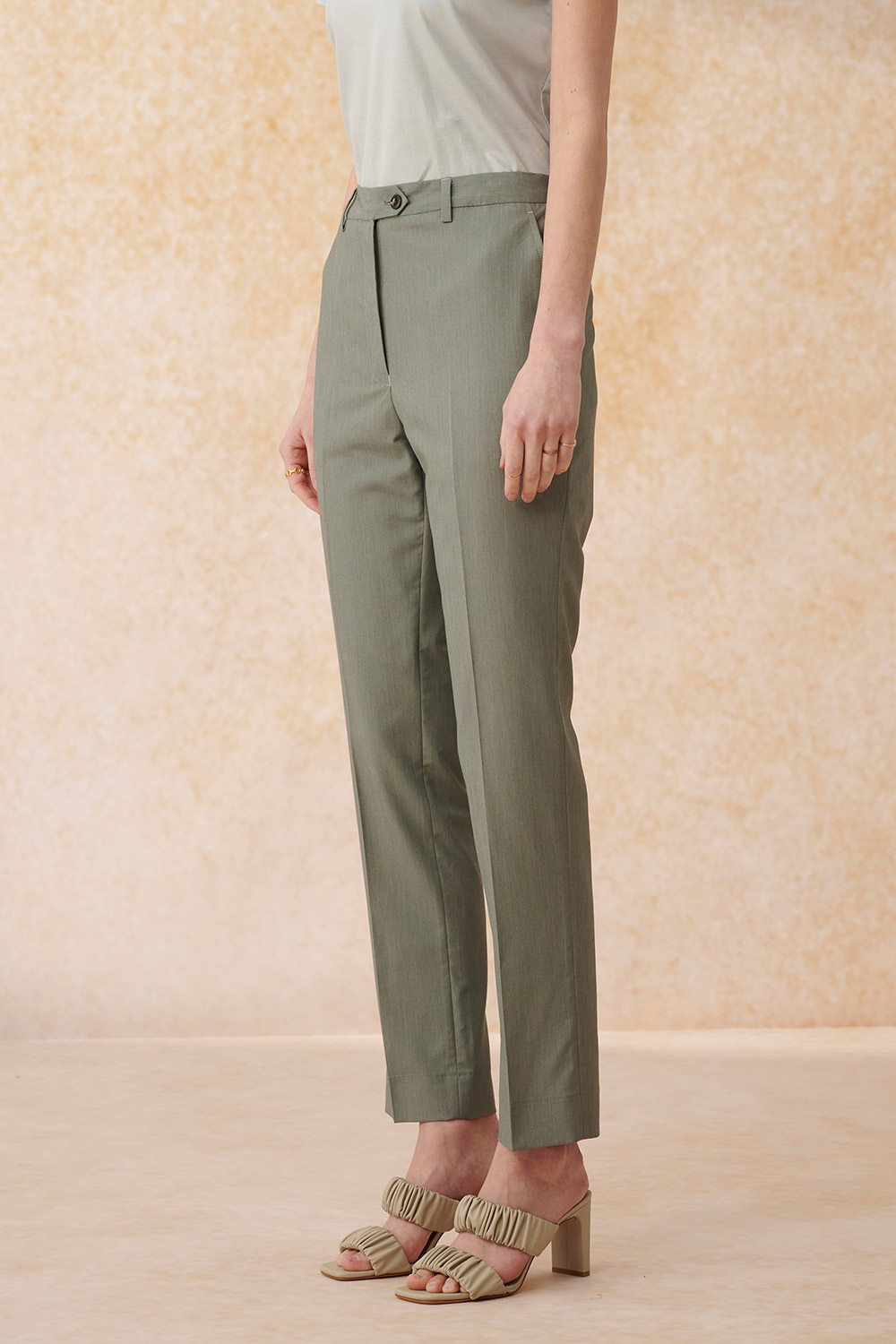 SST&C Mint Green Fitted Suit Trousers | 7262403002  (Outlet)_4