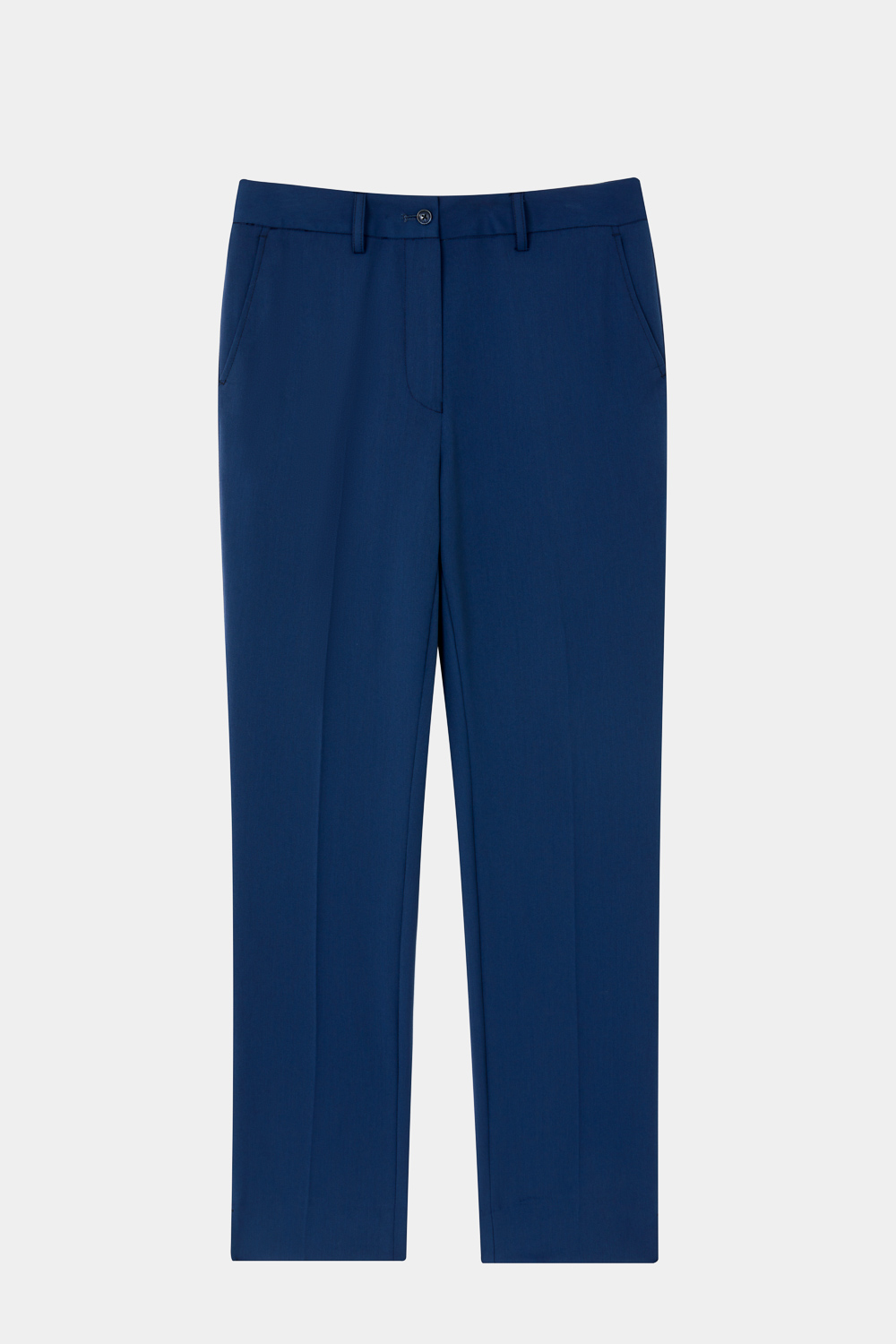 SST&C Dark Blue Fitted Suit Trousers | 7262403004  (Outlet)_7