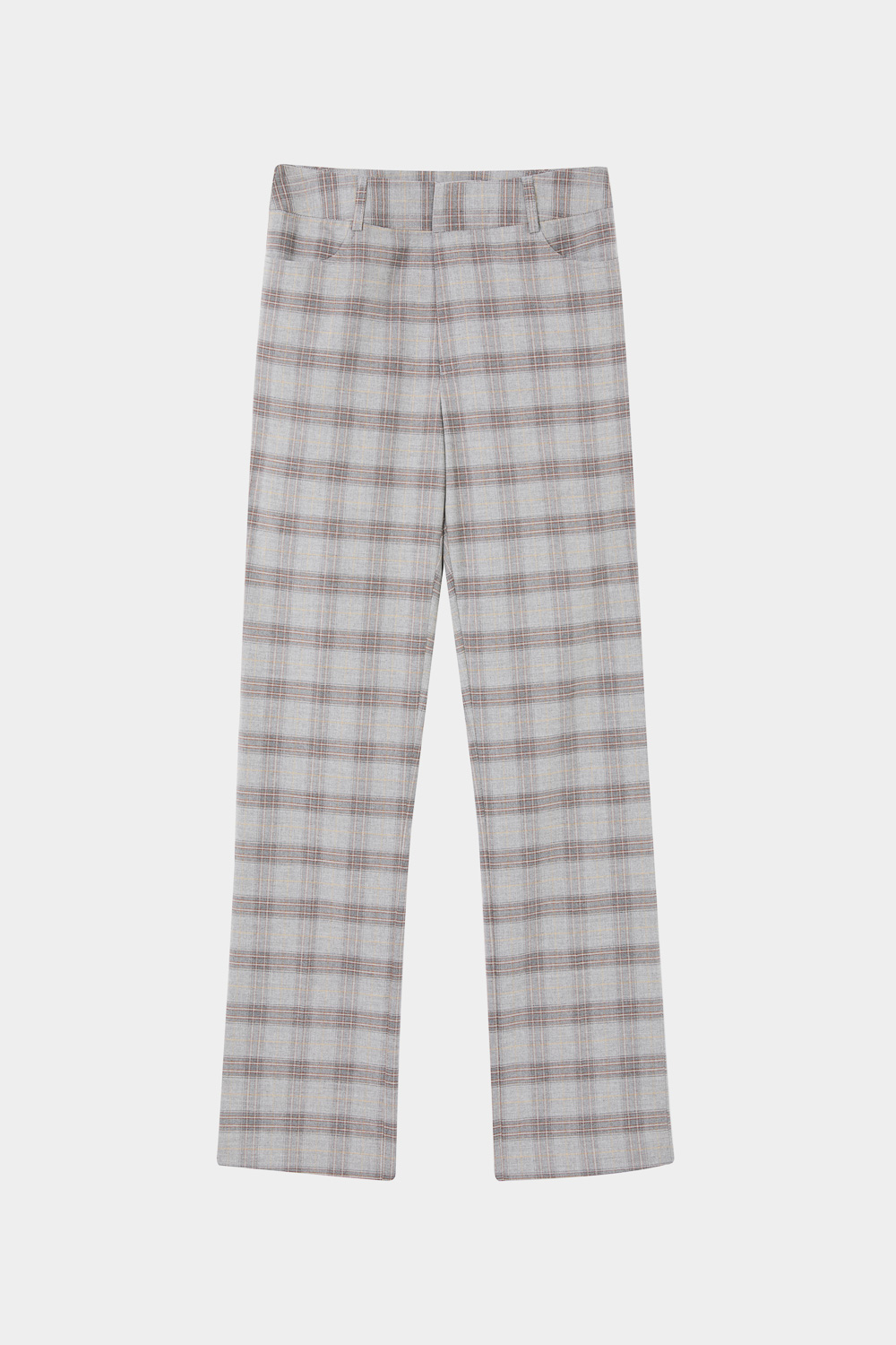 SST&C Gray and Brown Check Pattern Fitted Suit Trousers | 7262403009  (Outlet)_7