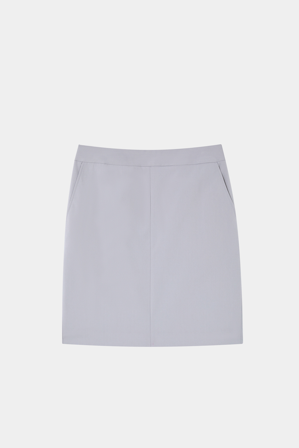 SST&C Matte Gray Purple Fitted Skirt | 7462403003  (Outlet)_7