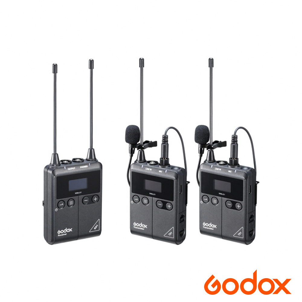 【Godox】神牛 WMICS1 KIT 2 無線麥克風 公司貨_0