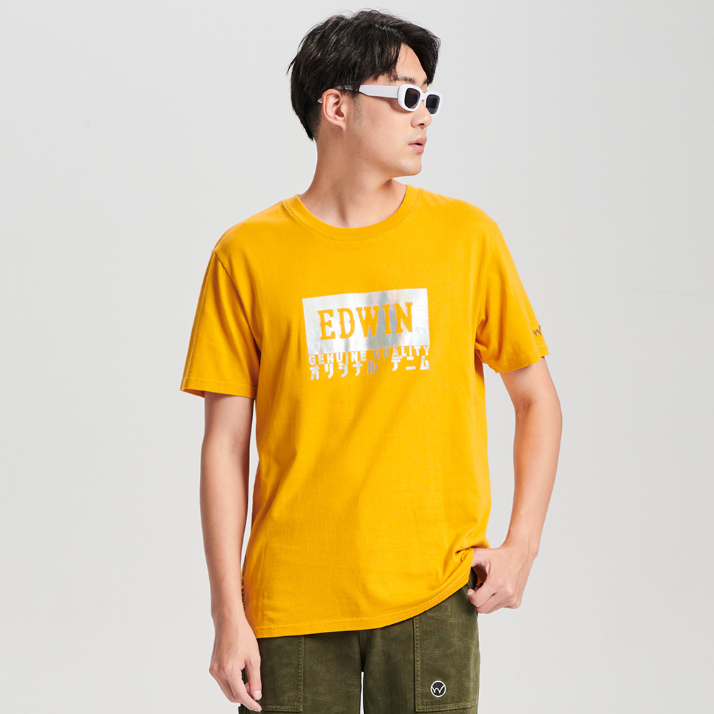 EDWIN｜男裝｜雷射箔印花短袖T恤