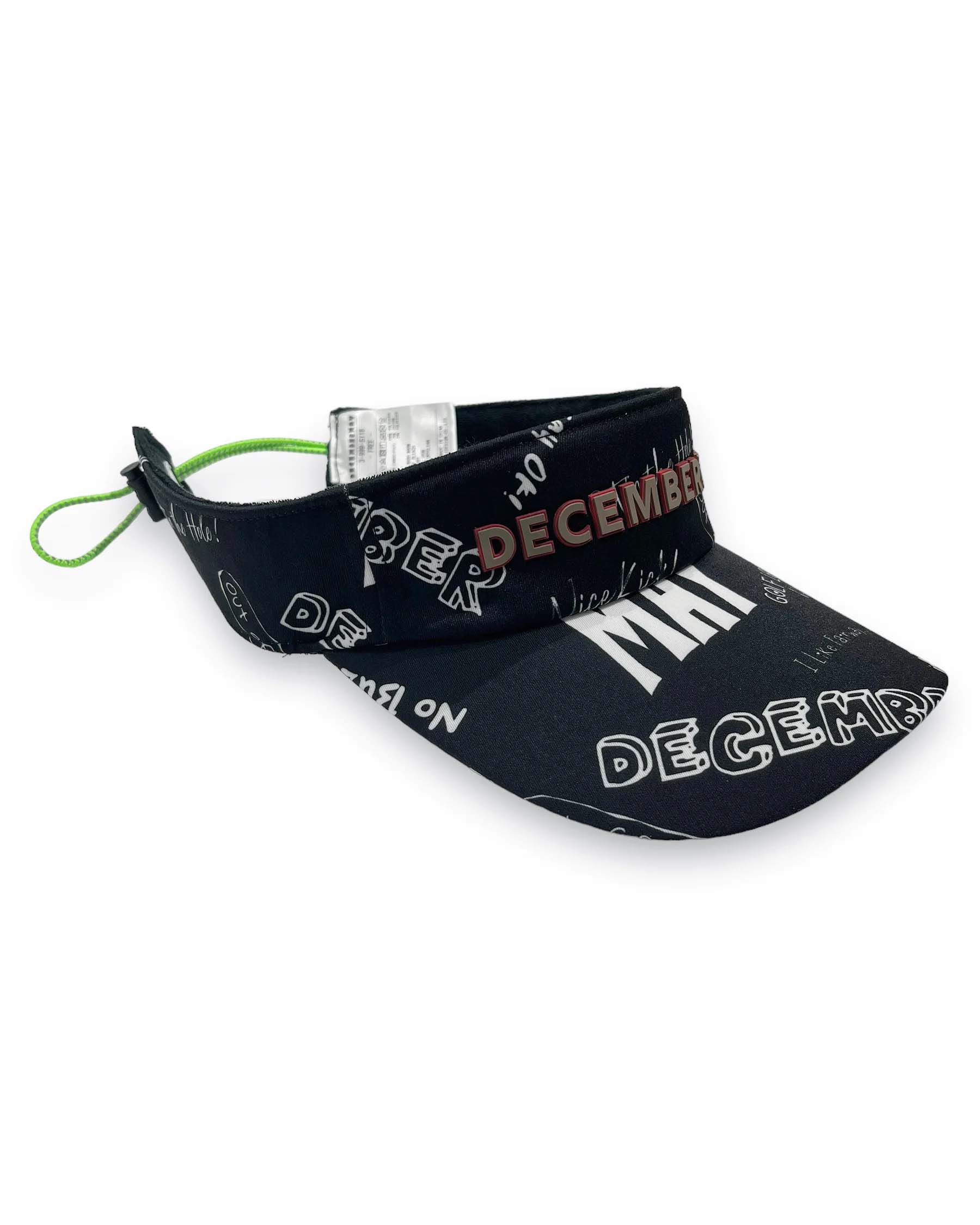 【DECEMBERMAY】Hand paint logo visor_UNISEX 3-999-5118
