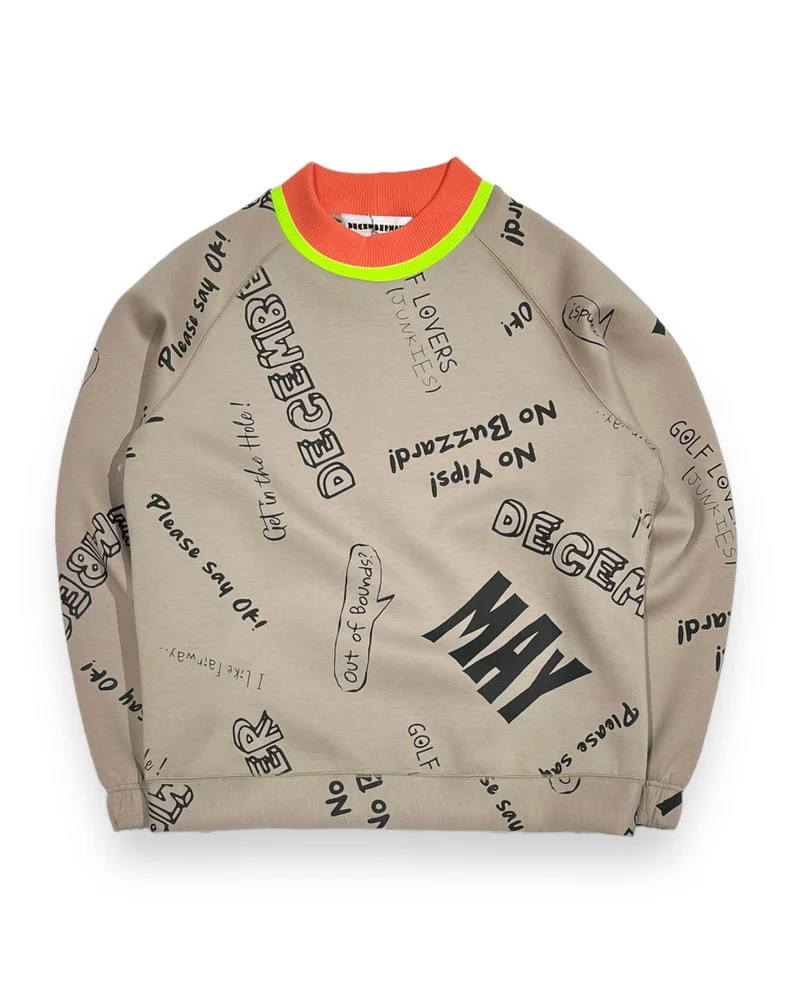 【DECEMBERMAY】Scribble air cushion pullover_UNISEX 4-312-1246