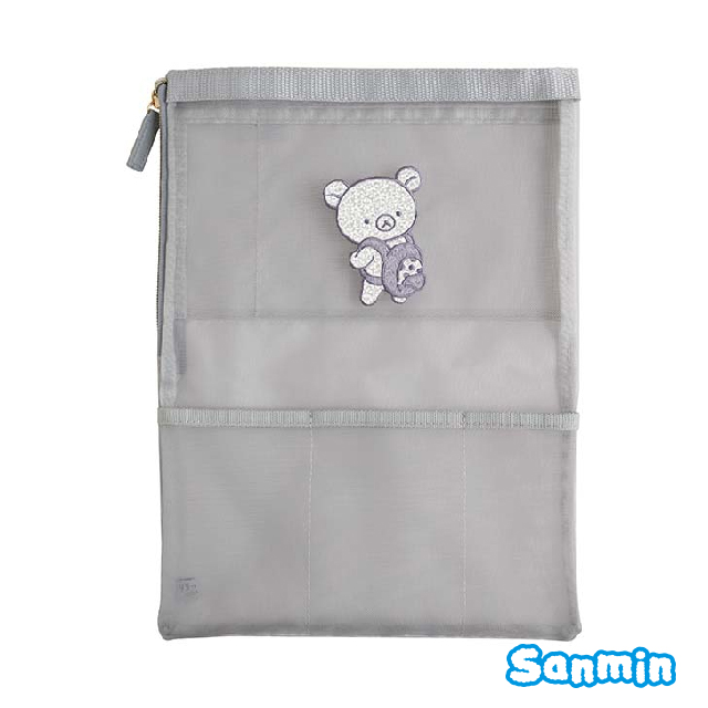 【Rilakkuma/拉拉熊】悠閒日常系列刺繡收納袋_0