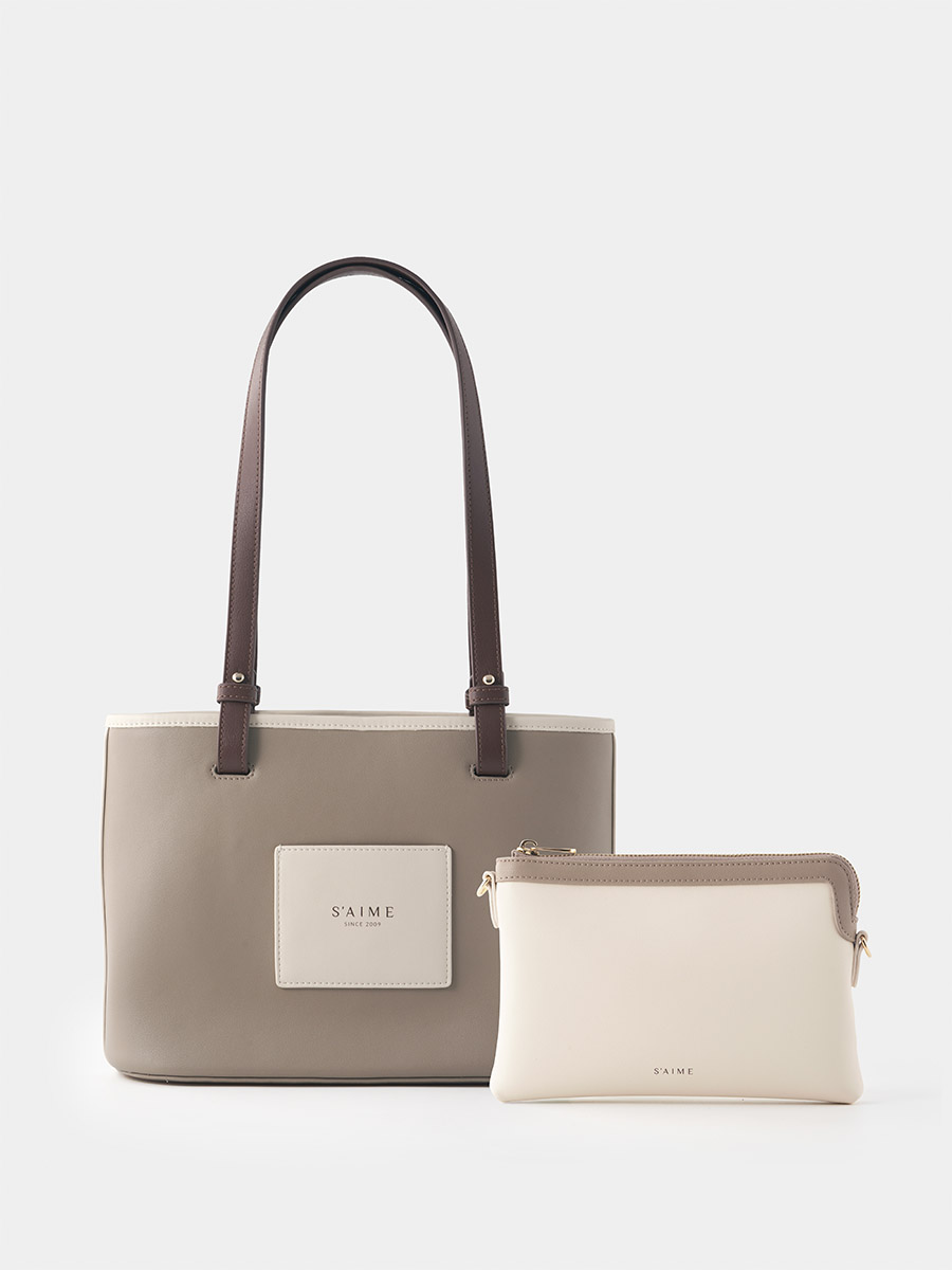■S'AIME■2WAY錬條子母托特包 2WAYチェーントートバッグ/送料込 S'AIME 2WAY鍊條子母托特包｜ S'AIME東京企劃