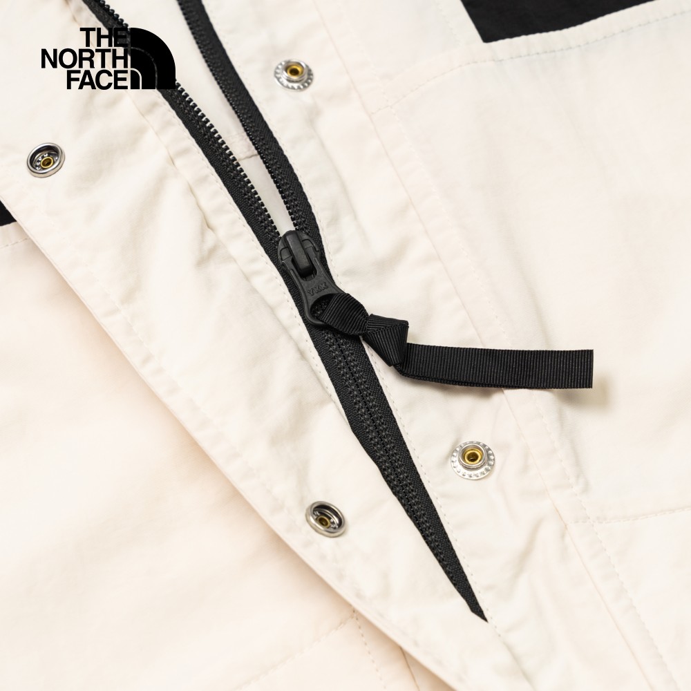 The North Face北面女款米白色防風防潑水連帽防風外套｜5JXOQLI_5