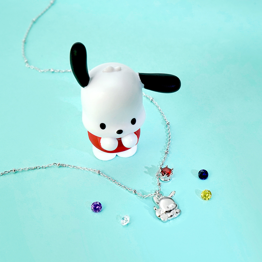 Pochacco&Me系列-帕恰狗誕生石純銀項鍊_6