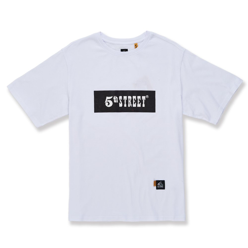 5th STREET｜山形｜男裝｜露營工具熱感應短袖T恤｜白色