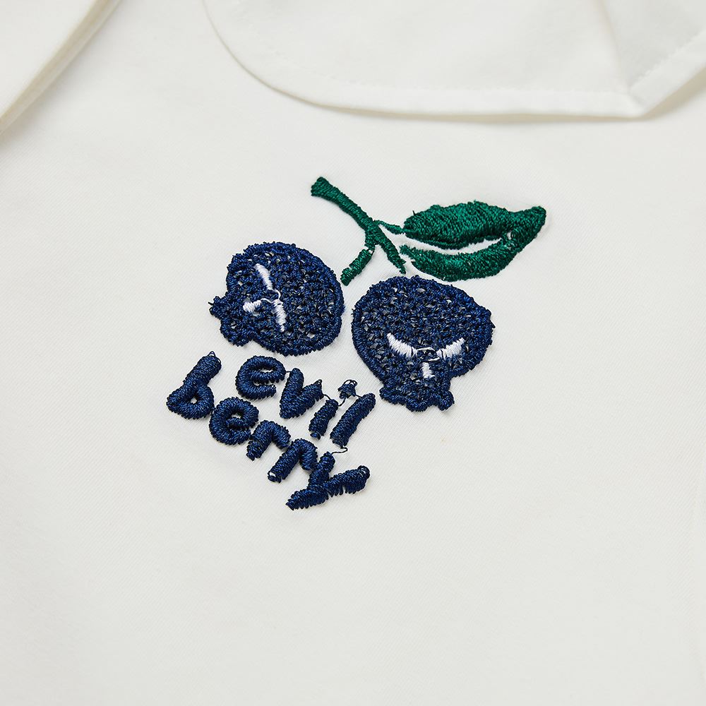 OUWEY歐薇 小惡魔櫻桃刺繡棉質上衣(白色；S-L)3242171219_3