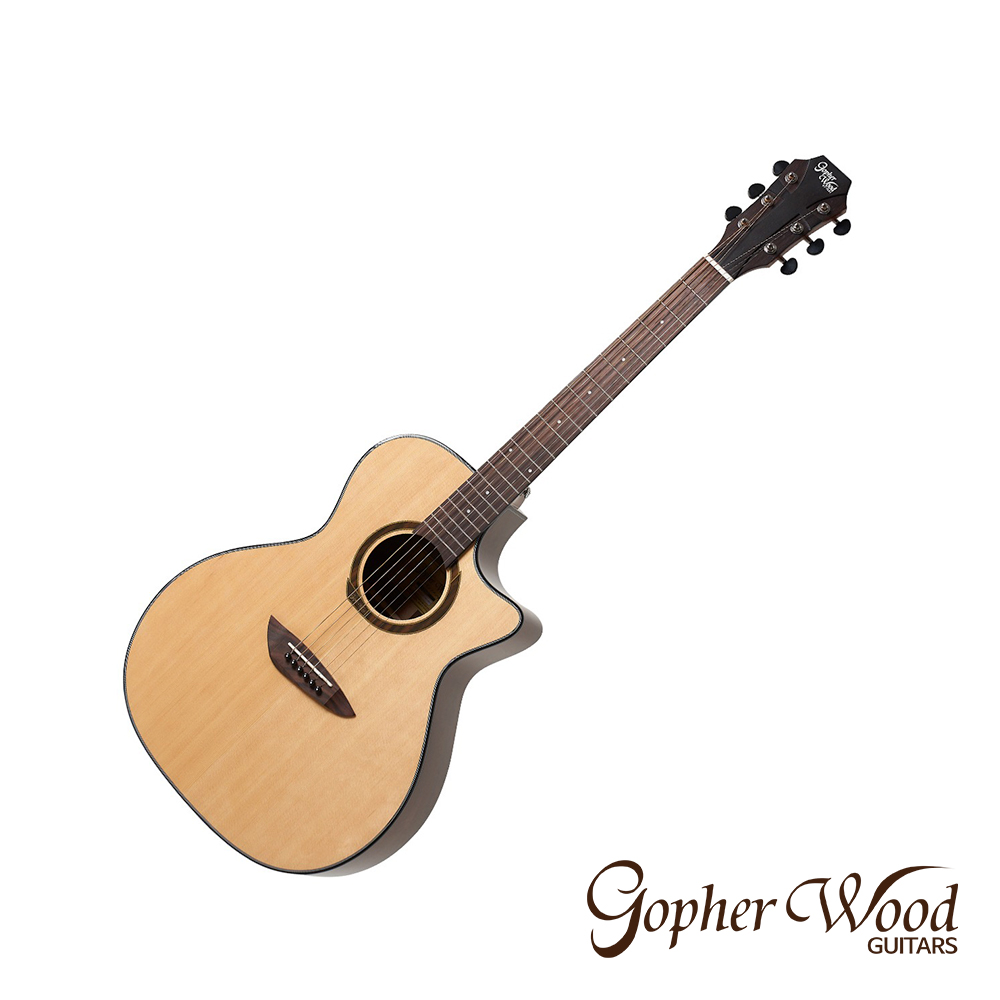 【Gopherwood】歌斐木 G330C 面單板木吉他 西堤卡雲杉單板/印度玫瑰木 公司貨_0