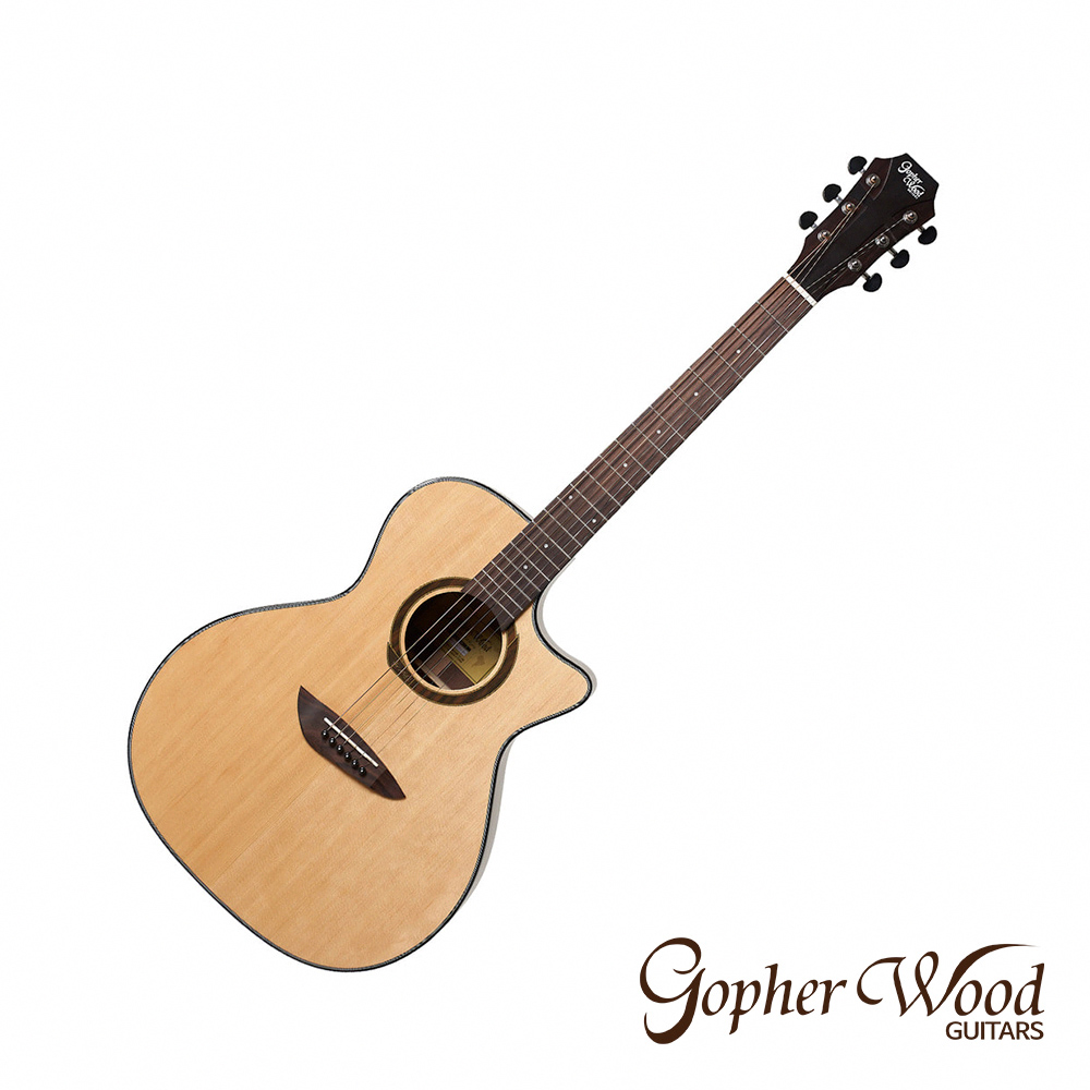 【Gopherwood】歌斐木 G330C 面單板木吉他 西堤卡雲杉單板/印度玫瑰木 公司貨_4