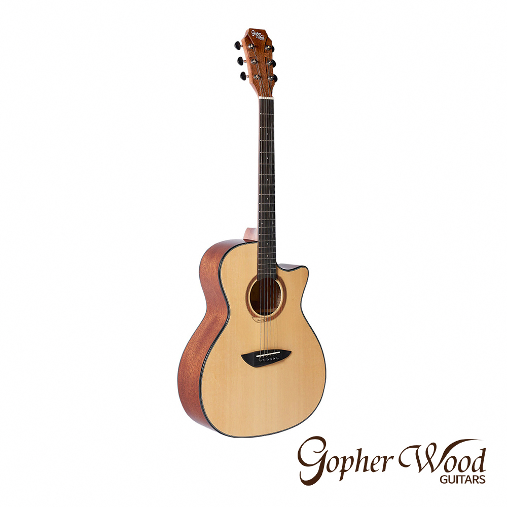 【Gopherwood】歌斐木 G230C 面單板木吉他 西堤卡雲杉單板/沙比利木 公司貨_2