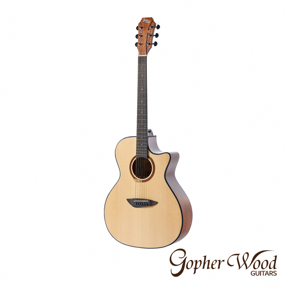【Gopherwood】歌斐木 G230C 面單板木吉他 西堤卡雲杉單板/沙比利木 公司貨_3