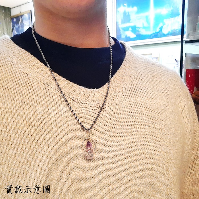 【2024土桑精選】紫雷精靈編織墜0205-40 項鍊/飾品 紫水晶列木里亞水晶/列木尼亞/雷姆尼亞/Lemurian_4