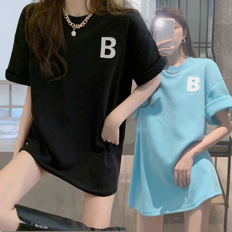 大寫B印花百搭短T_0