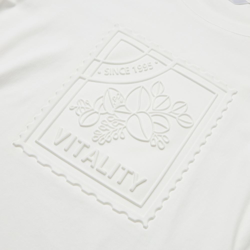 OUWEY歐薇 浮雕花朵舒適純棉上衣(白色；S-L)3242121204_3