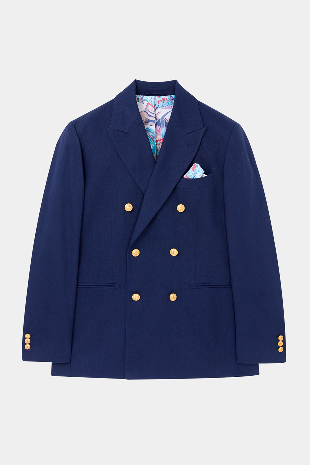 SST&C Navy Blue Double Breasted Casual Suit | 0612403001  (Outlet)_7