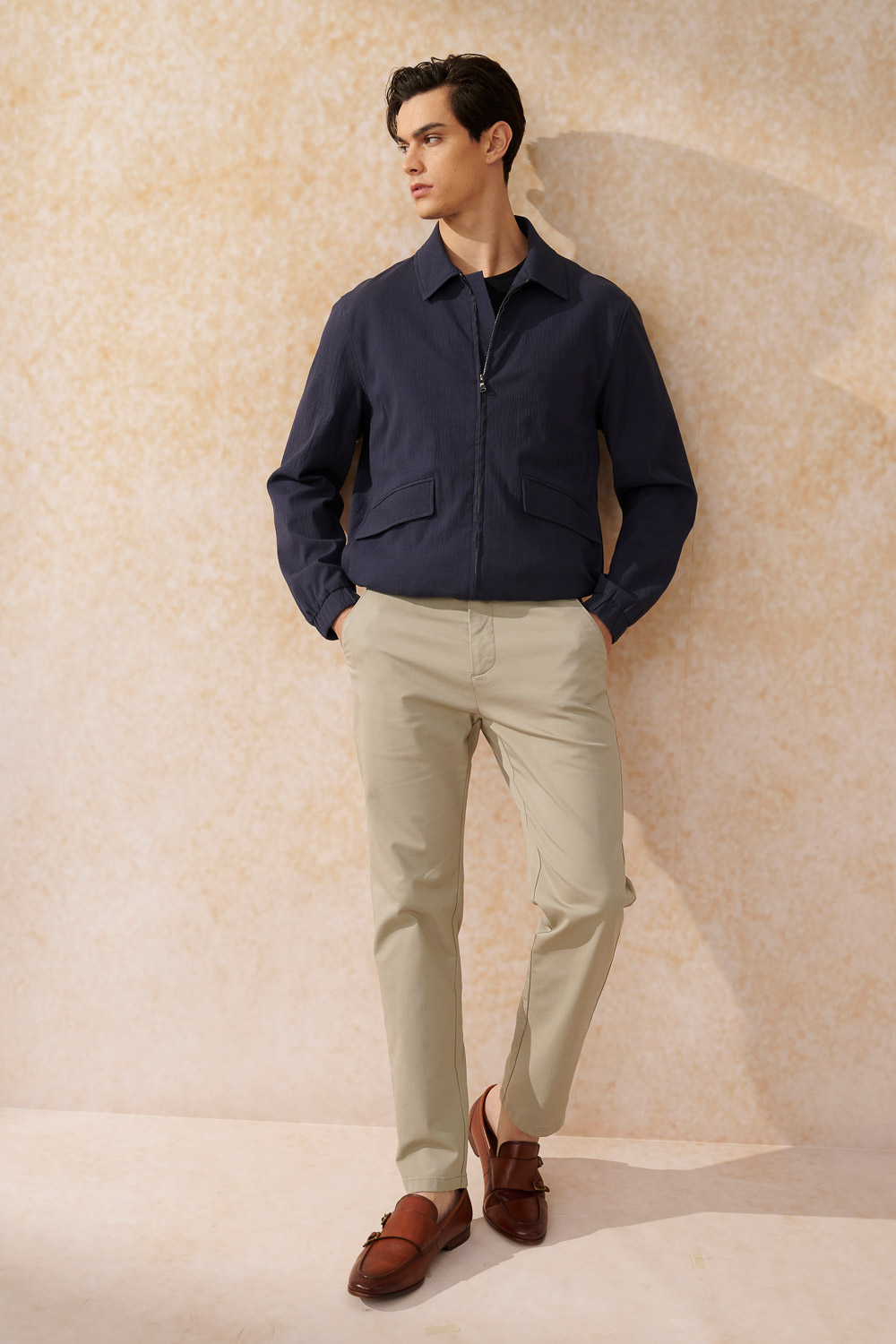 SST&C 藏青泡泡紗飛行外套｜0612403010 (outlet)_2