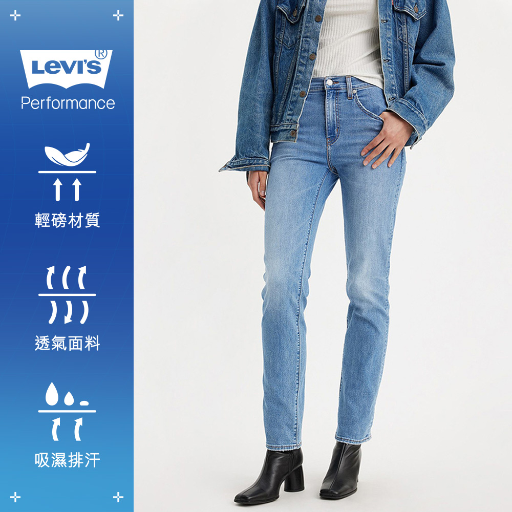 女款724 涼感彈性高腰直筒牛仔褲 Performance Cool 熱賣單品_2