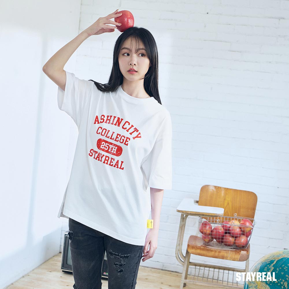 STAYREAL Ashin city寬版T - 白| 熱銷推薦| STAYREAL線上商店