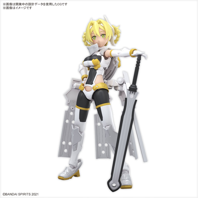 BANDAI 30MS 組裝少女輕作戰 SIS-F00 尤菲雅 顏色A 組裝模型_0