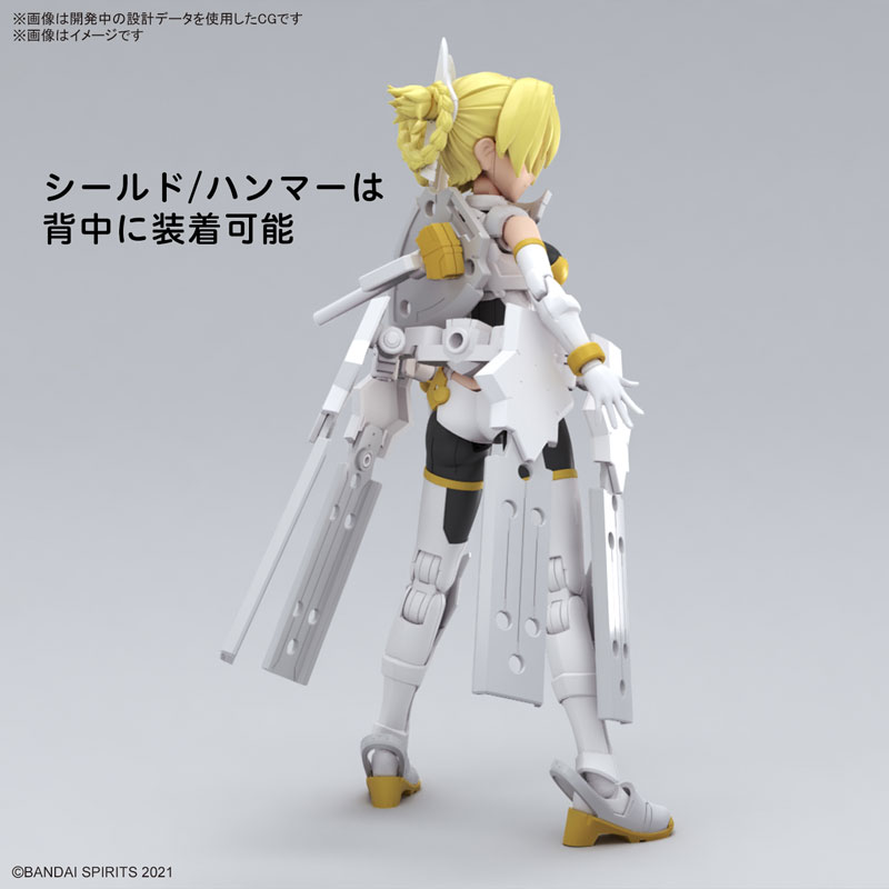 BANDAI 30MS 組裝少女輕作戰 SIS-F00 尤菲雅 顏色A 組裝模型_1